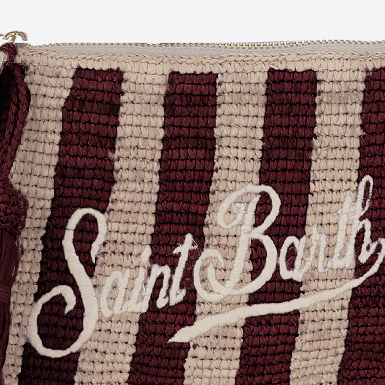 POCHETTE IN RAFIA CON LOGO RAFP001 09042L MC2 SAINT BARTH 