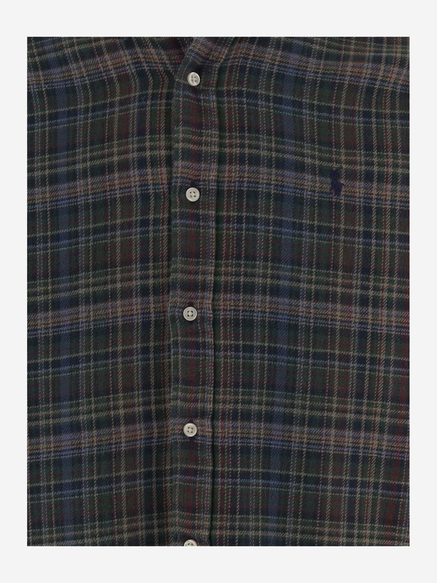 CAMICIA IN COTONE CON MOTIVO CHECK 710953355 003 POLO RALPH LAUREN 
