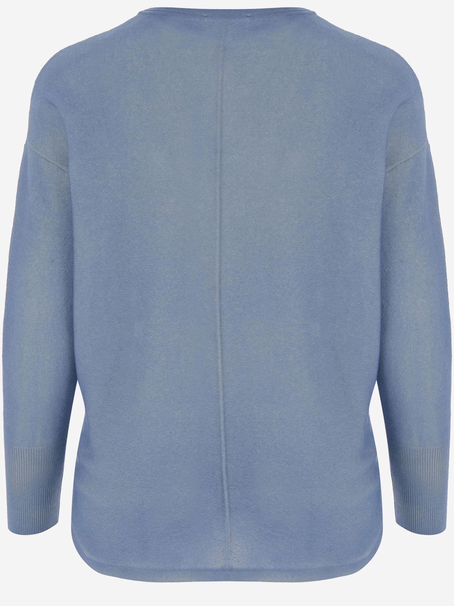 MAGLIONE IN CASHMERE D127AE ICE WHITE OLIVER LATTUGHI 