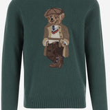MAGLIONE IN LANA E CASHMERE CON POLO BEAR 710978308 001 POLO RALPH LAUREN 