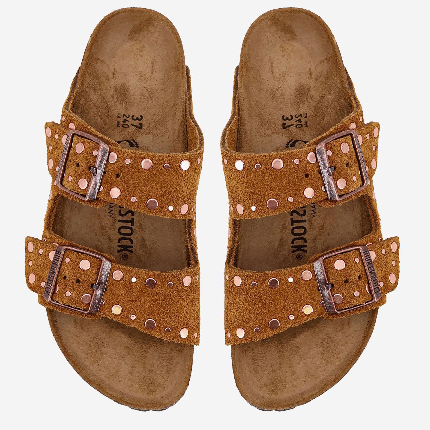 SANDALI ARIZONA Rivet IN SUEDE 1031731 MINK BIRKENSTOCK 