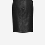 GONNA A MATITA CON CINTURA IN PELLE STROPICCIATA 865021 YCVD21000 SAINT LAURENT 