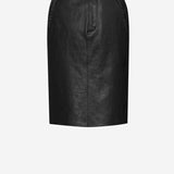 GONNA A MATITA CON CINTURA IN PELLE STROPICCIATA 865021 YCVD21000 SAINT LAURENT 