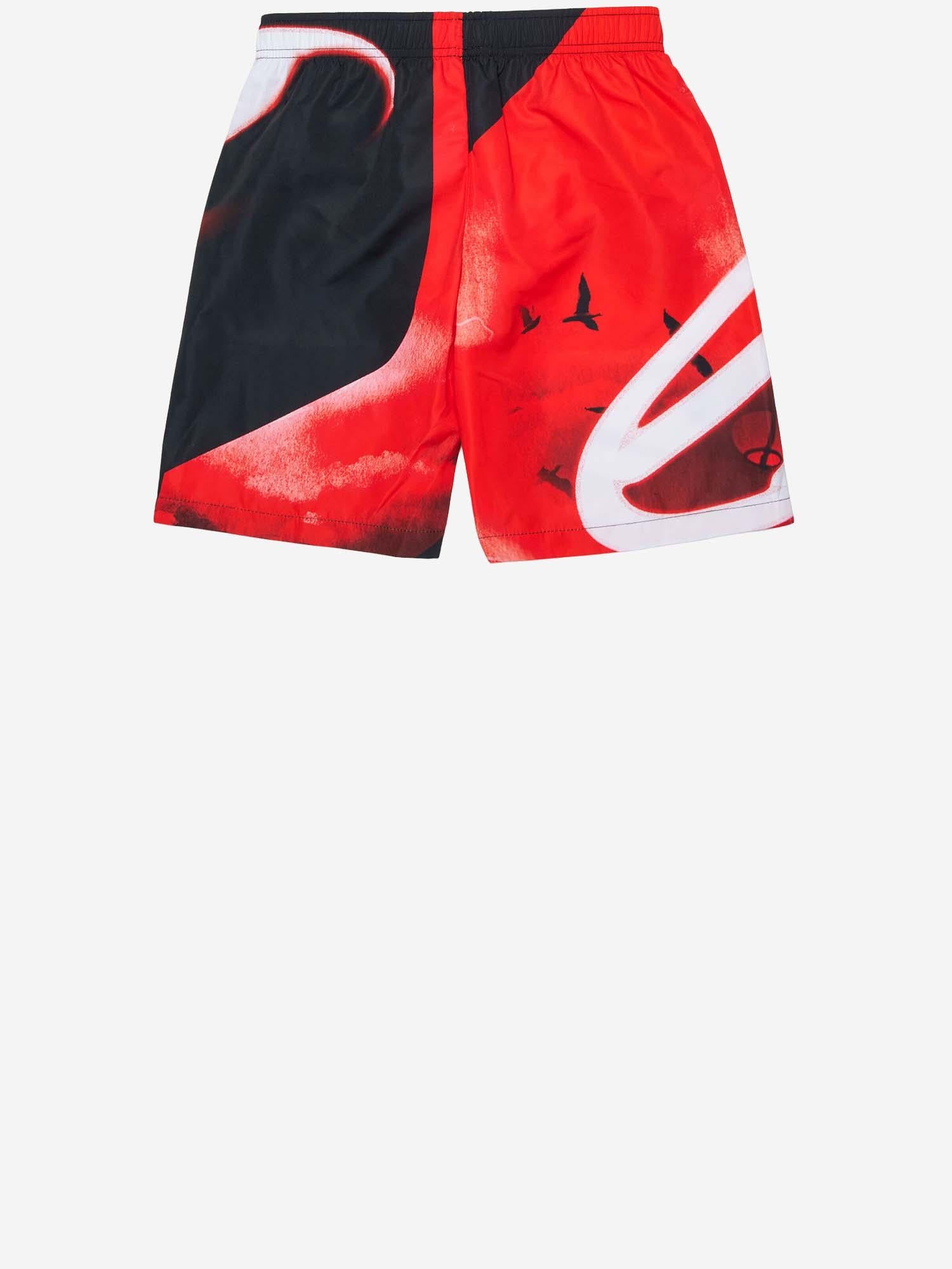 SHORTS DA BAGNO MIOND CON LOGO J02702 KXBTCK900 DIESEL KIDS 