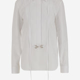 CAMICIA IN POPELINE DI COTONE CON MORSETTO 831912 Z8B2P9000 GUCCI 