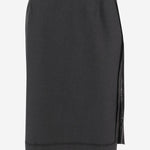 GONNA IN MISTO LANA CON ORLO GREZZO S51ME0045 MTN107855M MAISON MARGIELA 