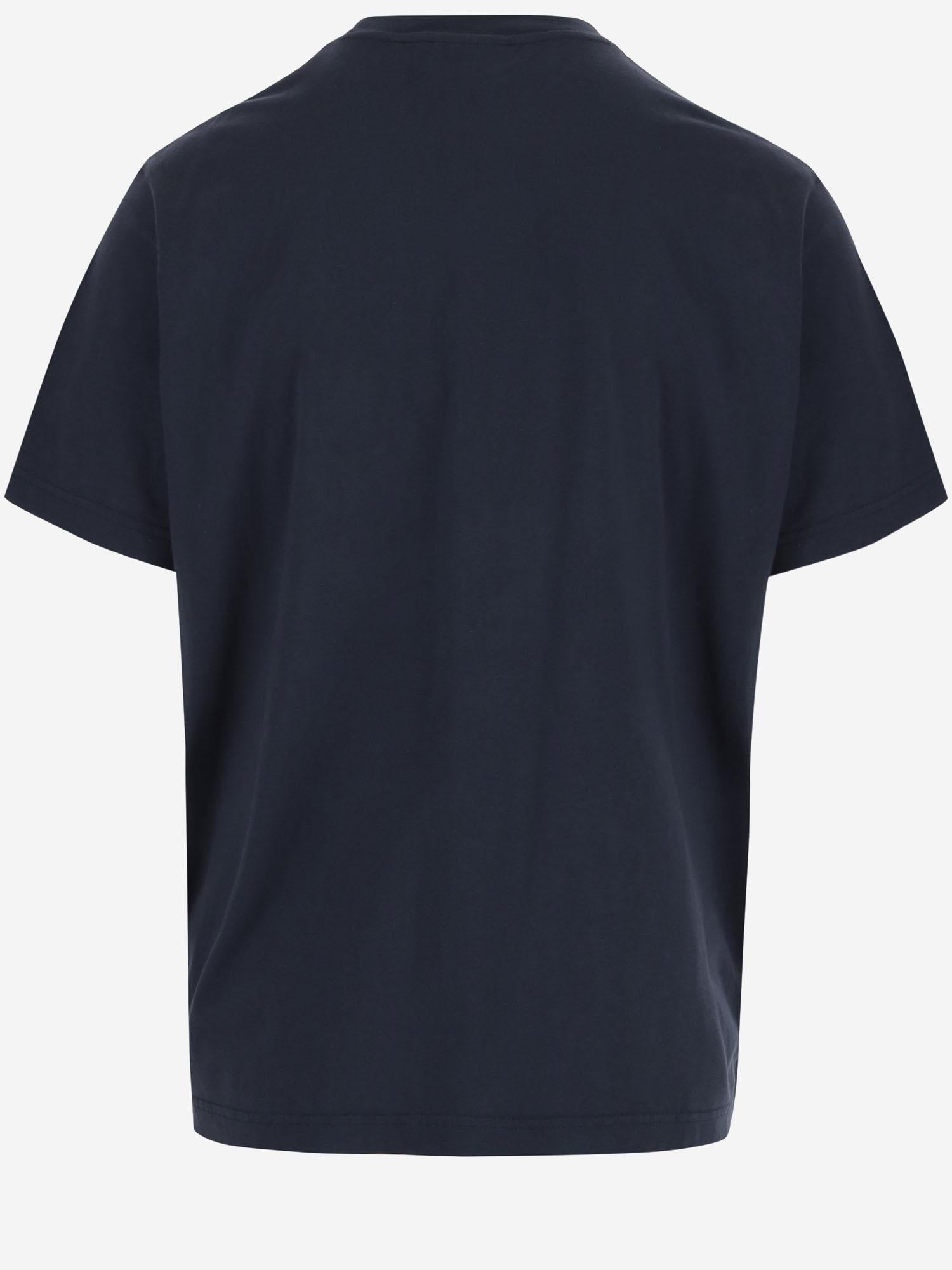 T-SHIRT IN COTONE CON LOGO MM00125KJ0008 P476 MAISON KITSUNE 