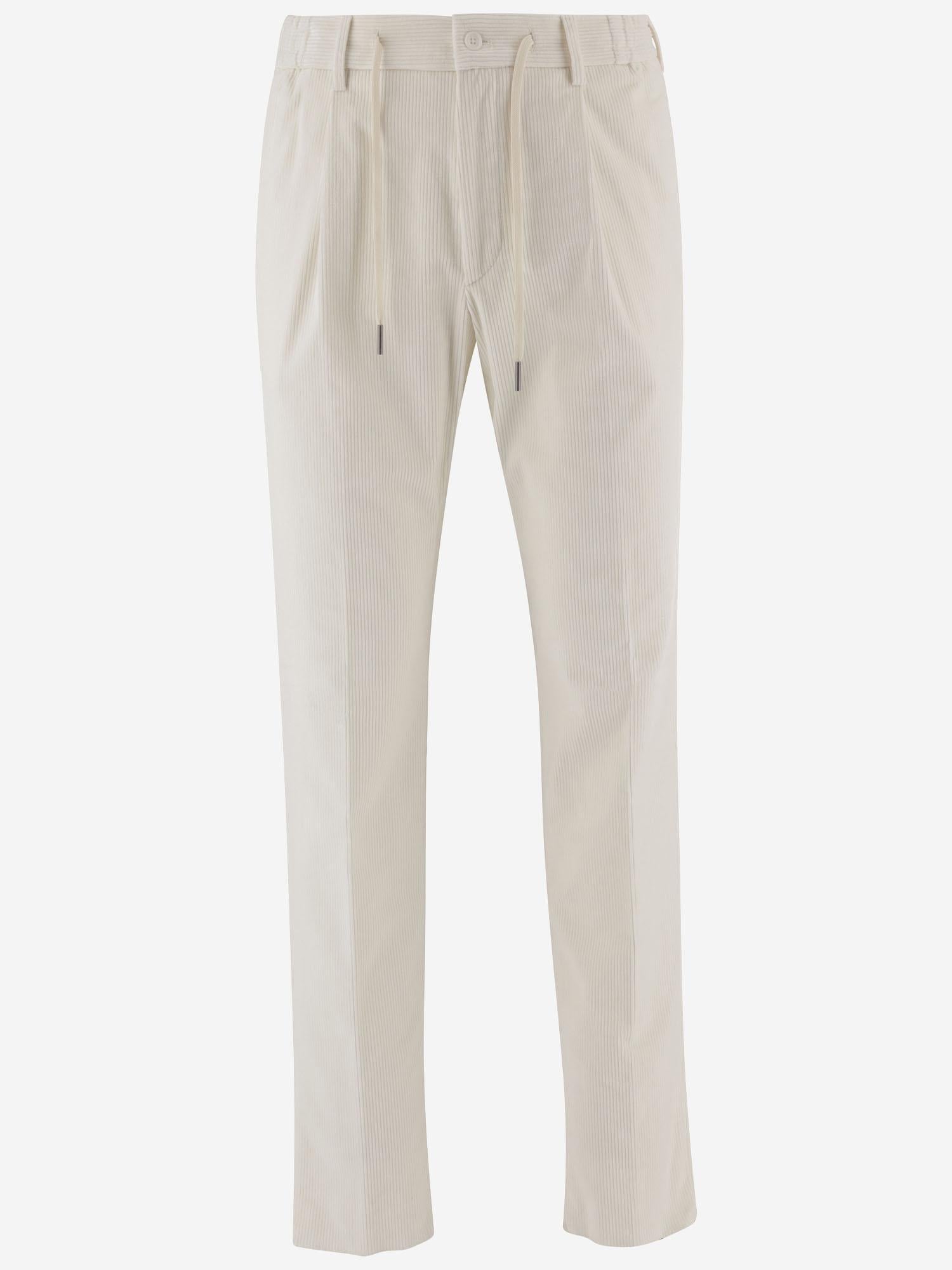 PANTALONI IN VELLUTO DI COTONE STRETCH PNEWMAN 300009X1108 TAGLIATORE 