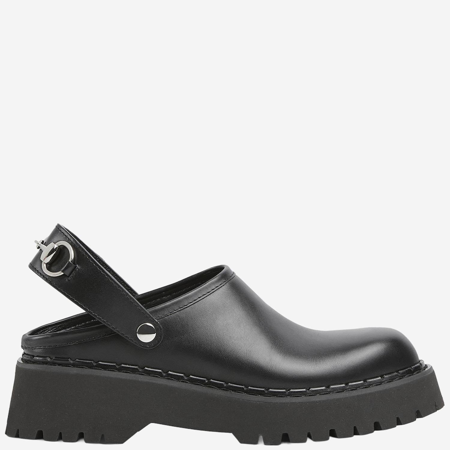 MULES CON MORSETTO IN PELLE 835829 AADCW1000 GUCCI 