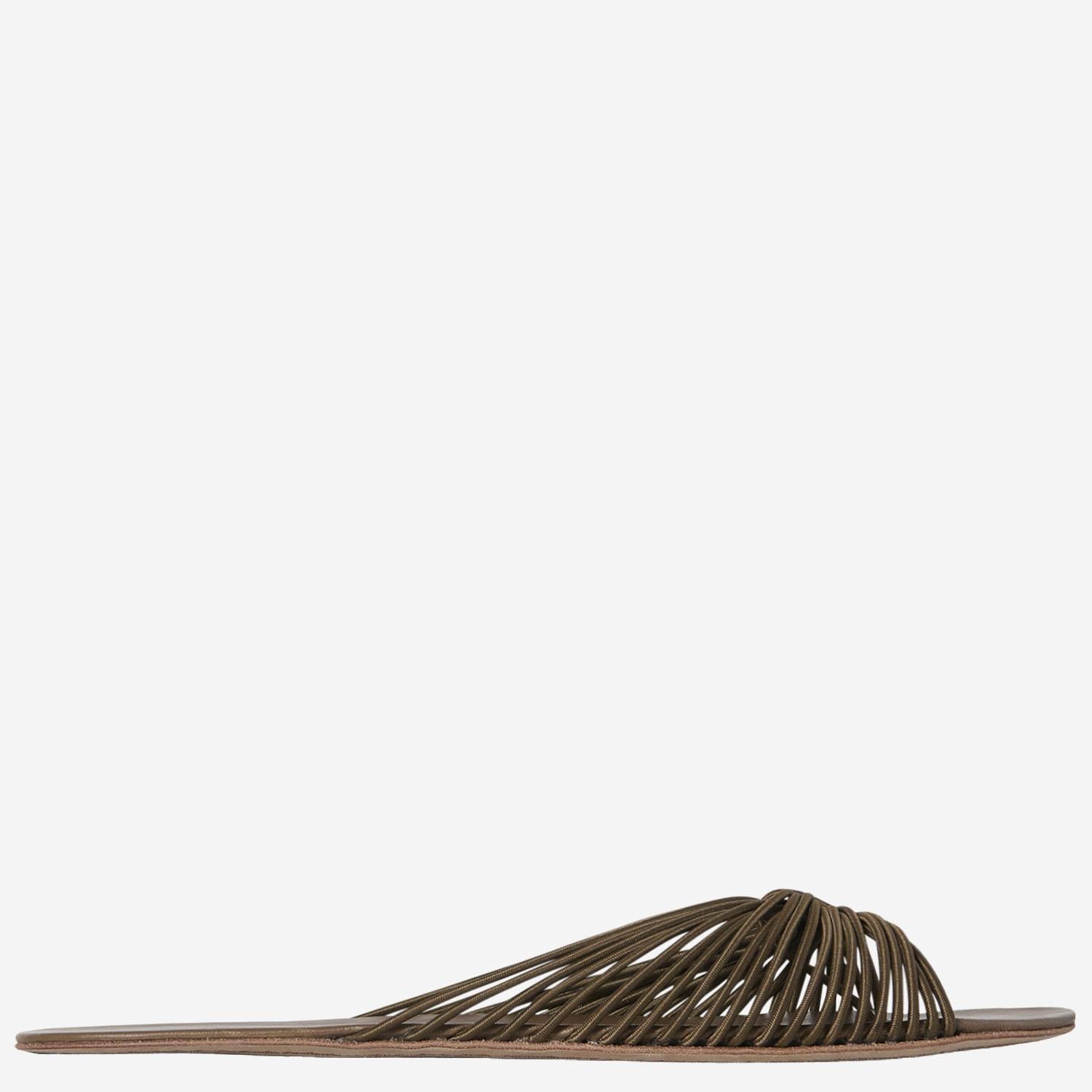 SANDALI SARA CON ELASTICO E PELLE F1617W180 MUD THE ROW 