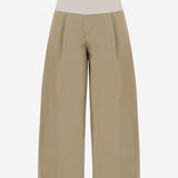 PANTALONI IN COTONE CON VITA ELASTICIZZATA WTR73 FAC050085 DARKPARK 