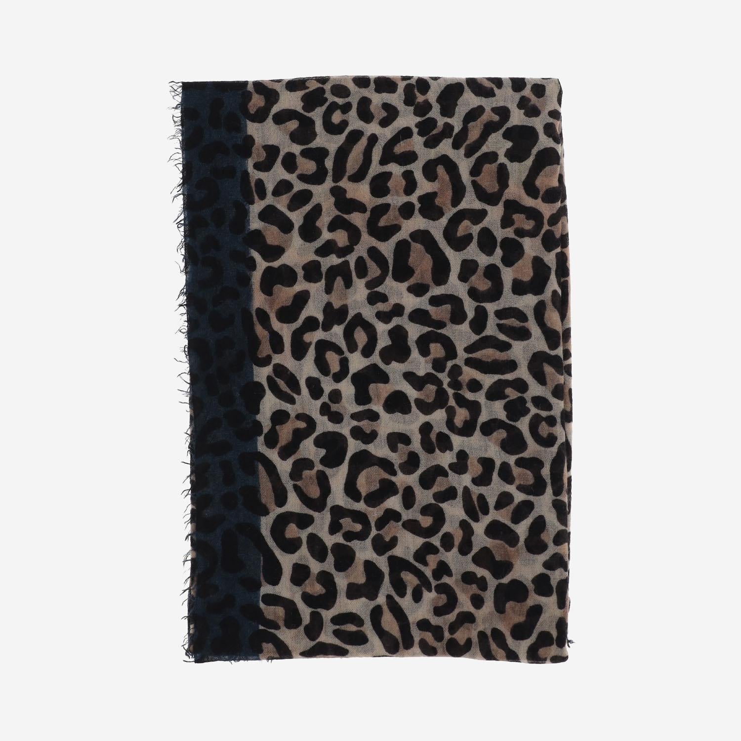SCIARPA MAILA IN CASHMERE CON MOTIVO LEOPADRATA 2076 98110 FALIERO SARTI 