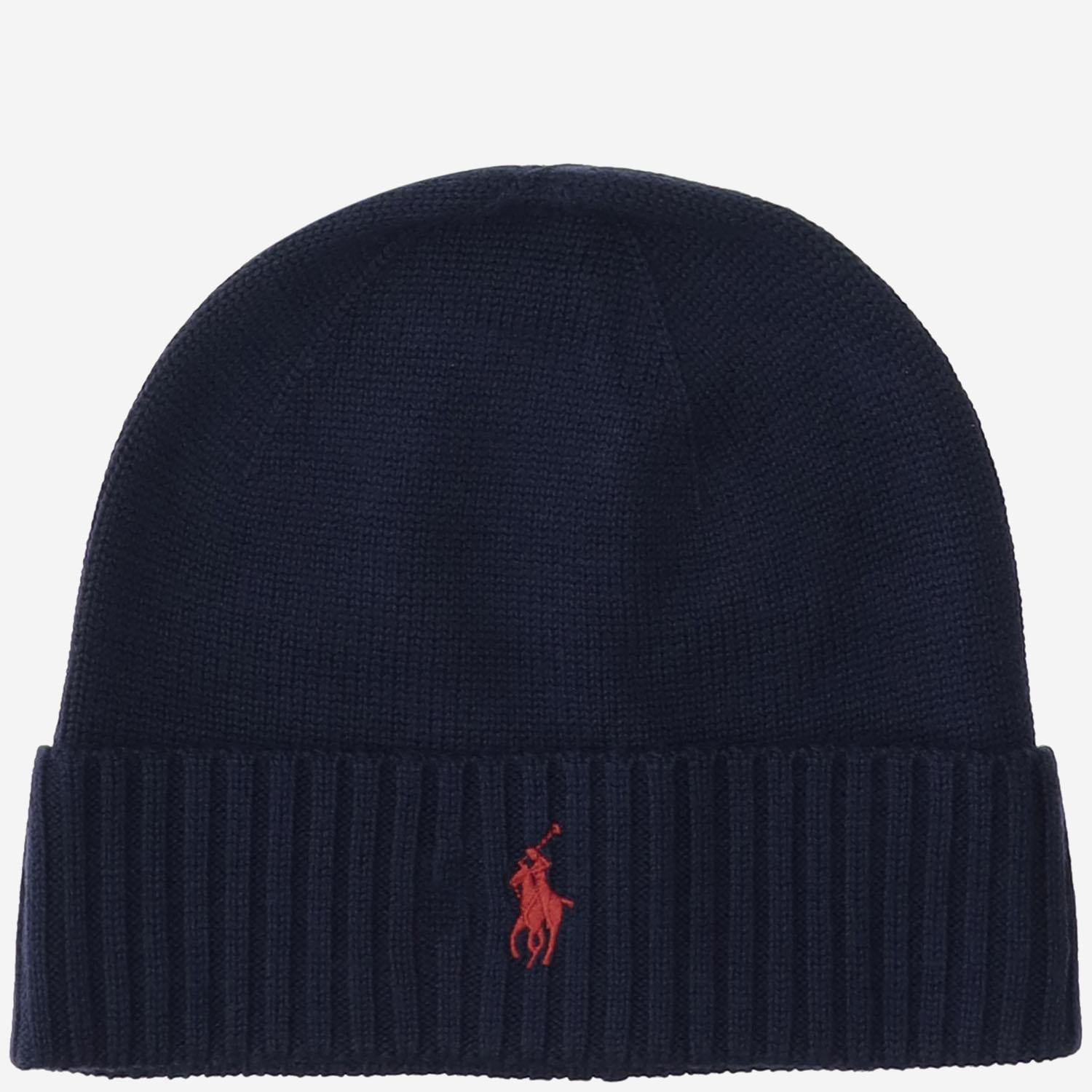 BEANIE IN LANA CON LOGO 710886137 002 POLO RALPH LAUREN 