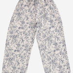 PANTALONI IN MISTO LINO CON MOTIVO FLOREALE 04618057 325 BABE & TESS KIDS 