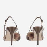 Décolleté Slingback con motivo animalier 8W0S0R01 QFXF9N VALENTINO GARAVANI 