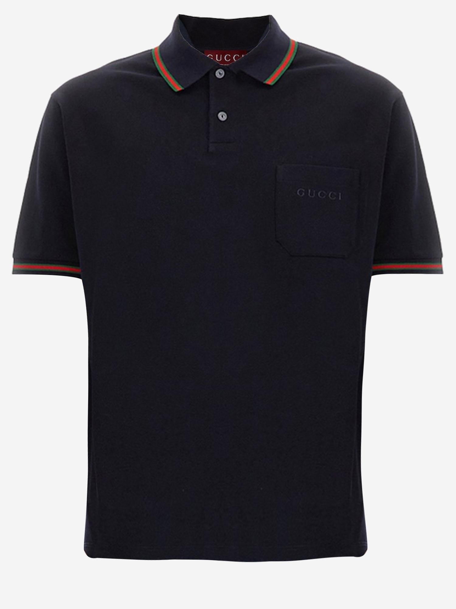 POLO RICAMATA IN COTONE STRETCH 795174 XJEOX4794 GUCCI 
