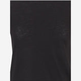 Maglia in cotone semi trasparente VR60783189 001BLK VINCE 