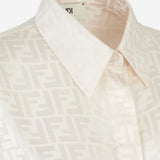 CAMICIA IN SETA CON MOTIVO FF FS8140 AJ0ZF1M2A FENDI 