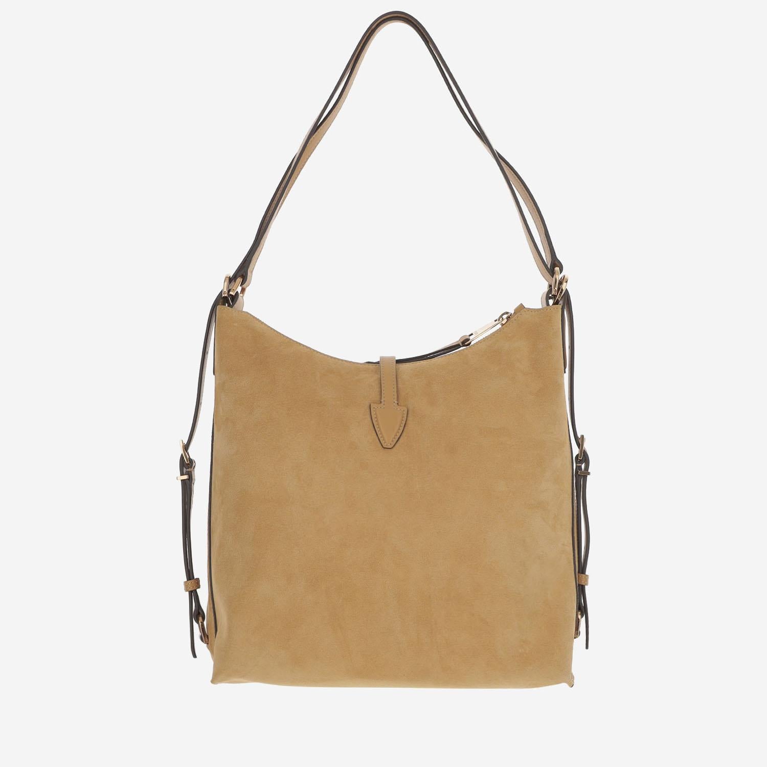 BORSA A SPALLA IN PELLE SCAMOSCIATA XBWTSEW0200P3A S403 TODS 