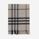 SCIARPA IN CASHMERE CHECK 8077884 STONE BURBERRY 