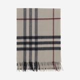 SCIARPA IN CASHMERE CHECK 8077884 STONE BURBERRY 
