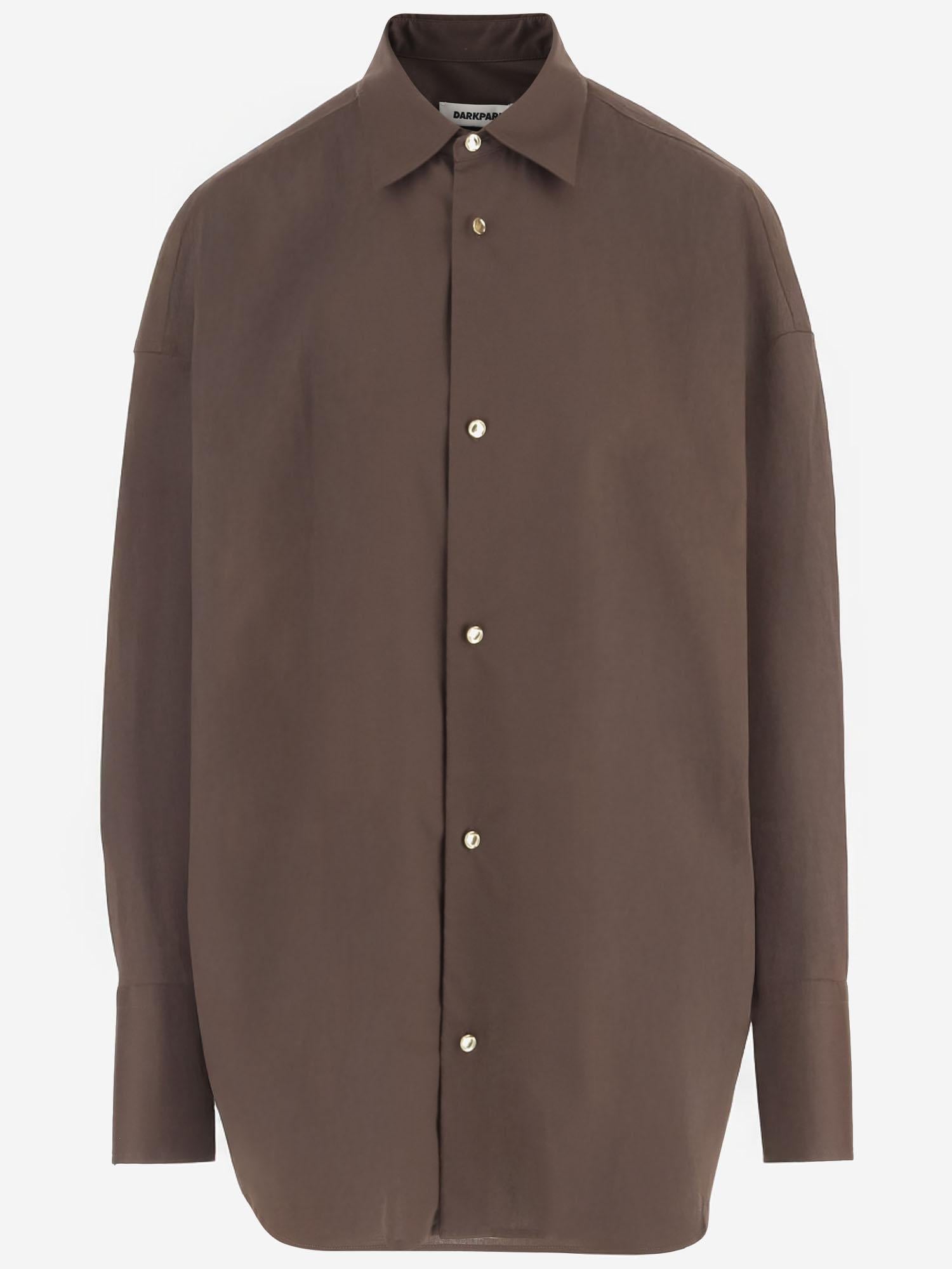 CAMICIA OVERSIZE IN MISTO COTONE STRETCH WSH21 FAC1210080 DARKPARK 