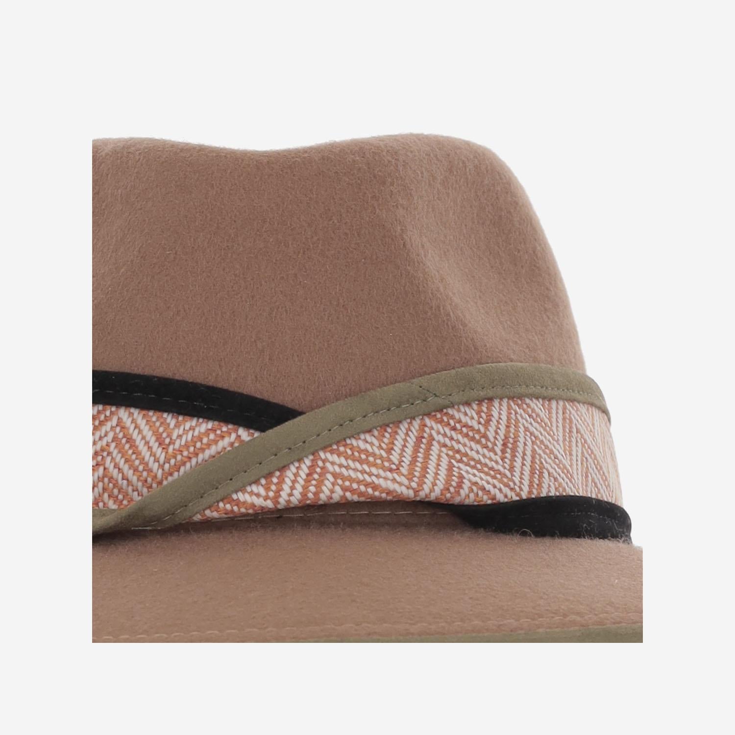 CAPPELLO fedora IN LANA TERRACOTAFEDORA NATURAL ALEXIA ALVAREZ DE TOLEDO 