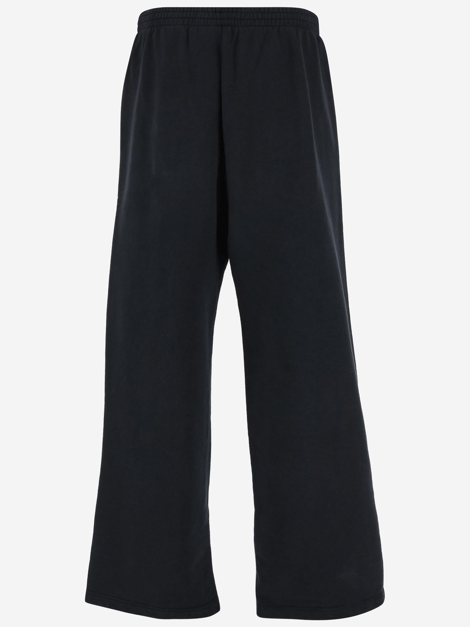 PANTALONI IN COTONE CON LOGO 740028 TSVG18737 BALENCIAGA 