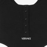 BODY IN COTONE STRETCH CON LOGO 1019688 1A095511B000 VERSACE 