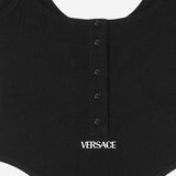 BODY IN COTONE STRETCH CON LOGO 1019688 1A095511B000 VERSACE 