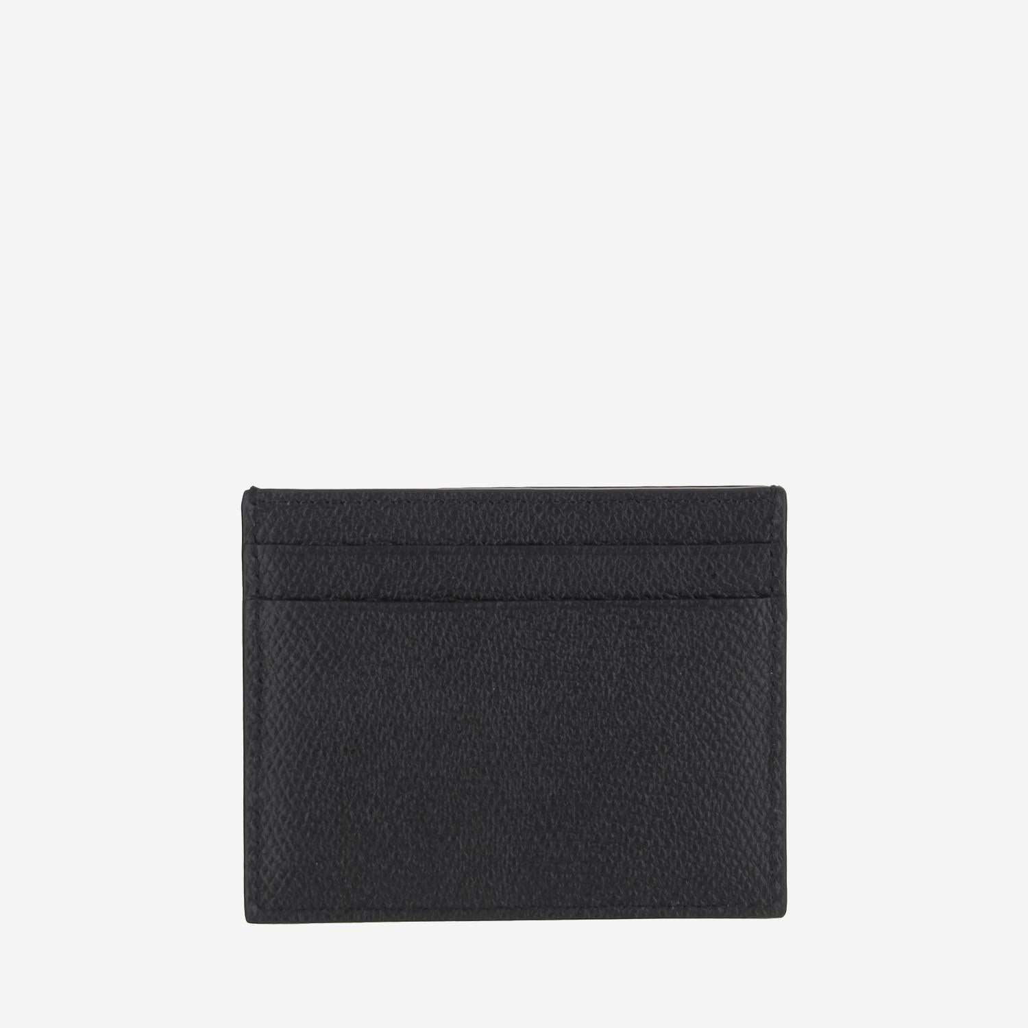 PORTACARTE VLOGO SIGNATURE IN PELLE MARTELLATA 7W2P0AJ7 SNP0NO VALENTINO GARAVANI 