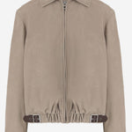 Giacca in pelle scamosciata con cintura S540Y34L58 2210 LOEWE 