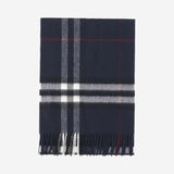 Sciarpa check rossa in cashmere 8112641 INK BURBERRY 