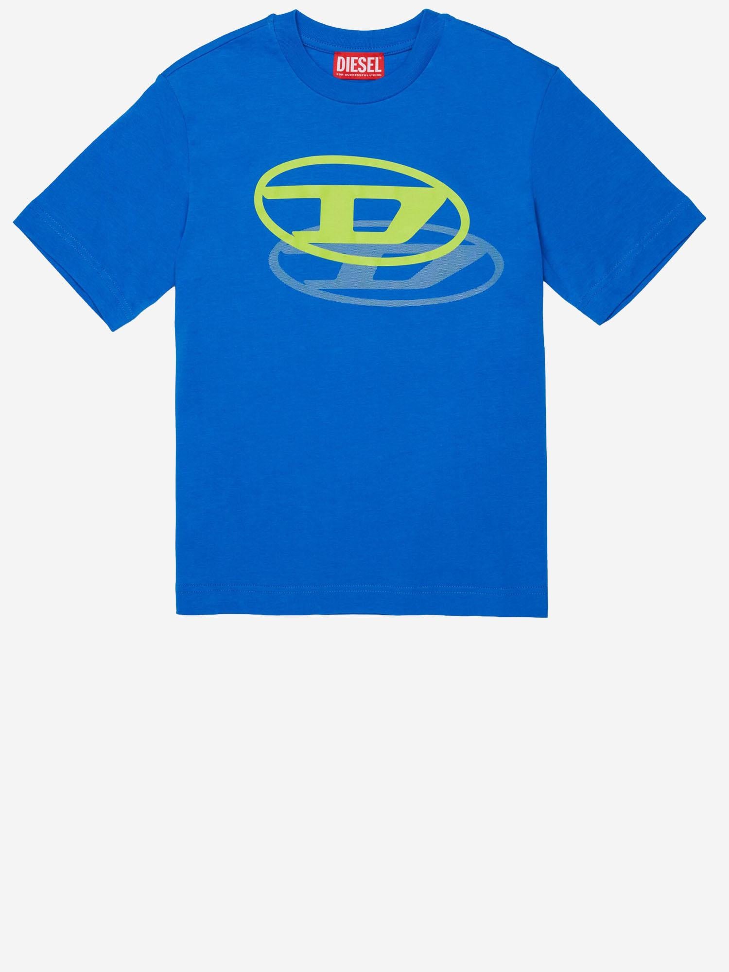 T-SHIRT TVALE OVER IN COTONE J02601 00YI9K804 DIESEL KIDS 