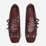 Ballerine in rete con morsetto 835077 FAEQZ6207 GUCCI 