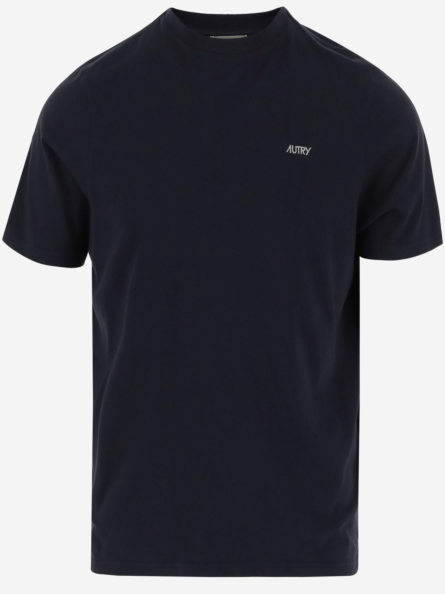 T-SHIRT IN COTONE CON LOGO TSPMA7CB BLUE AUTRY 