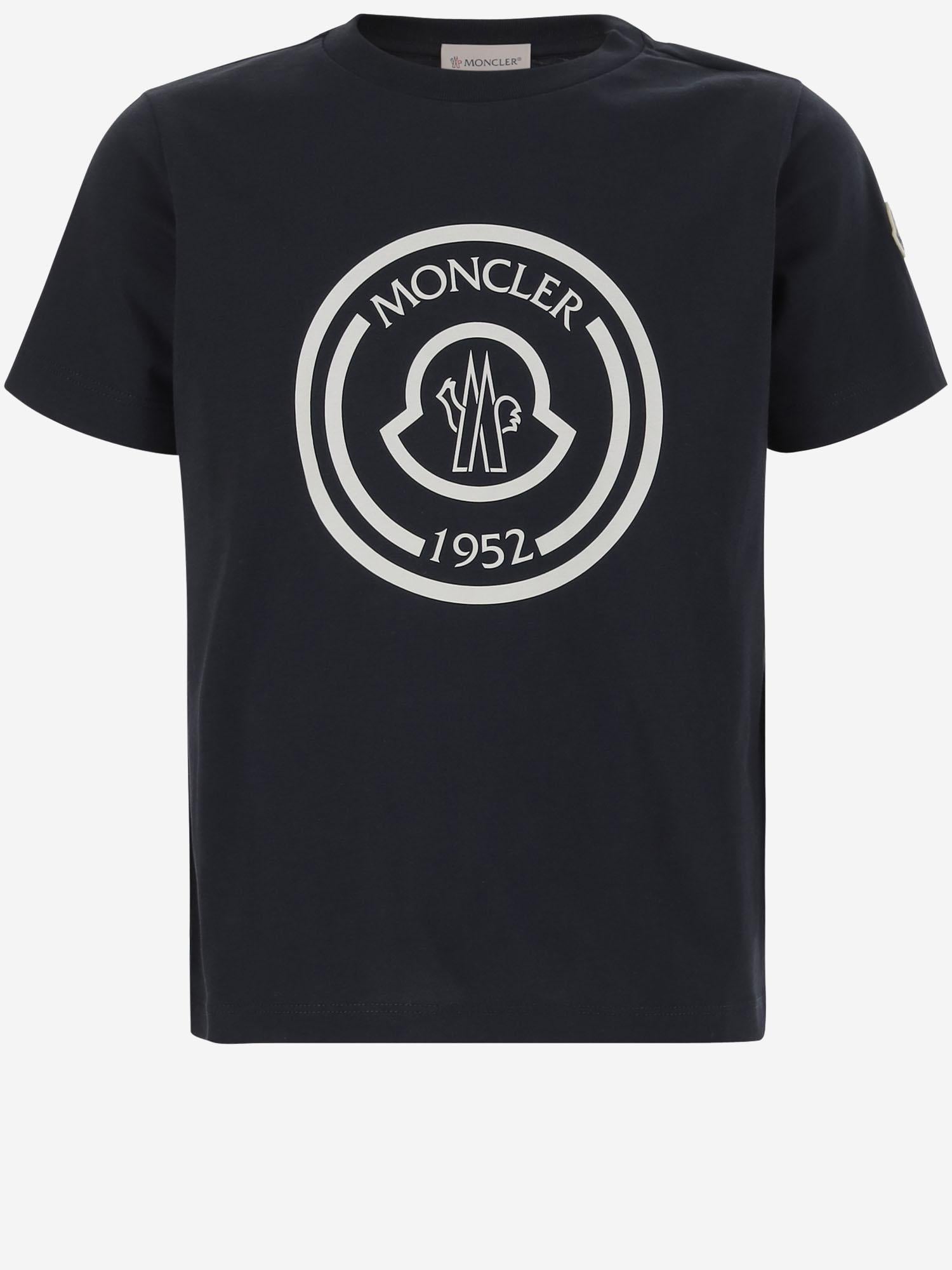 T-SHIRT IN COTONE CON LOGO 8C0000789AFV 778 MONCLER ENFANTS 