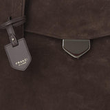 BORSA VIRGINIA IN PELLE SCAMOSCIATA VIRGINIA EBONY FRANZI MILANO 