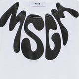 T-SHIRT IN COTONE CON LOGO S6MSJUTH222 101 MSGM KIDS 