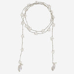 COLLANA CON CRISTALLI E PERLE V08CHAMP  MELA 