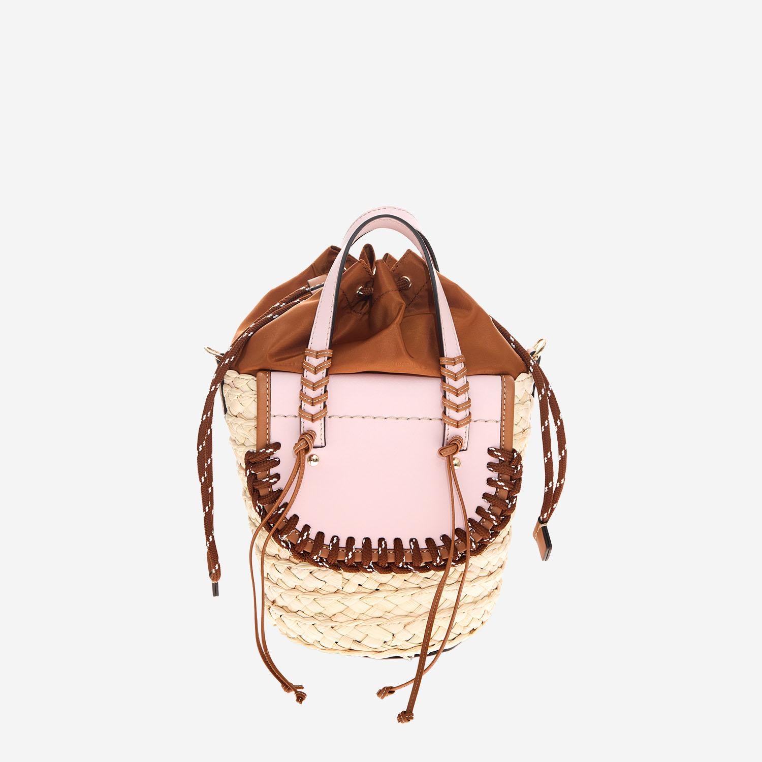 BORSA HABANERA IN PELLE E RAFIA HABANERATREK AURORA CUBA LAB 