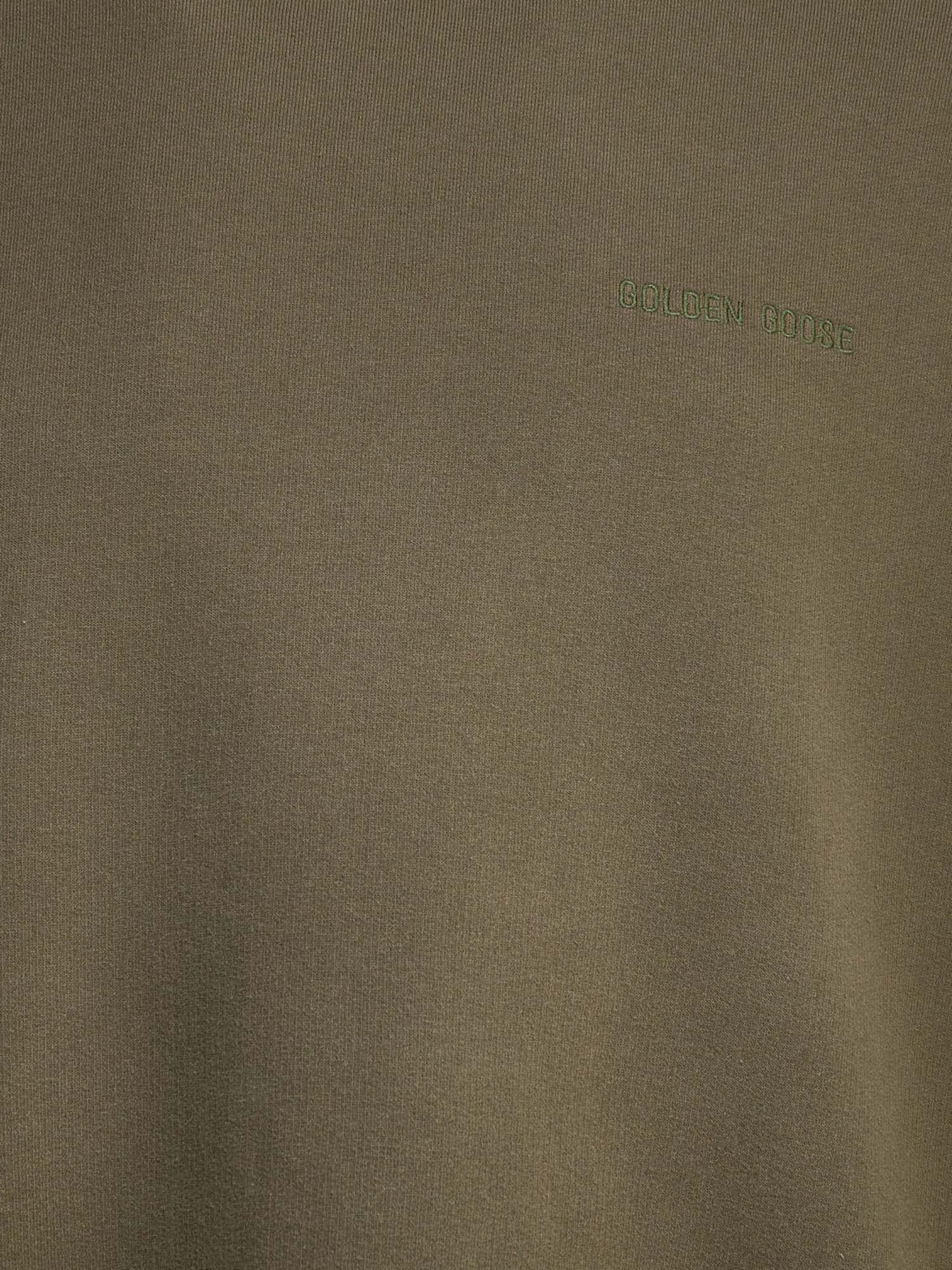 FELPA IN COTONE CON LOGO GUP01938 P00238315878 GOLDEN GOOSE 