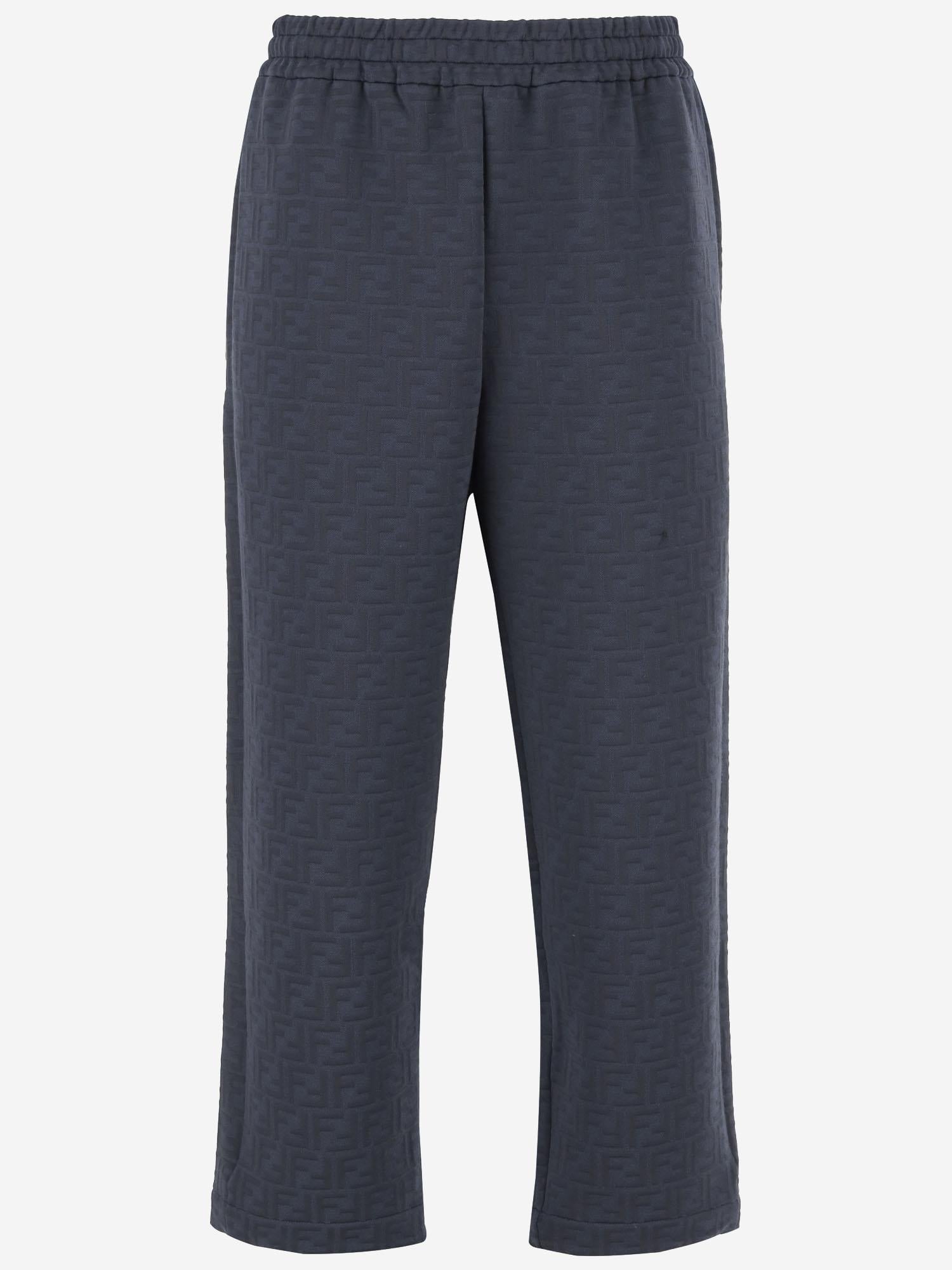 PANTALONI DA JOGGING FF IN MISTO COTONE FAB926 AU8OF1H3O FENDI 