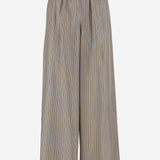 PANTALONI IN SETA CON MOTIVO A RIGHE LADINO 002 MAX MARA 