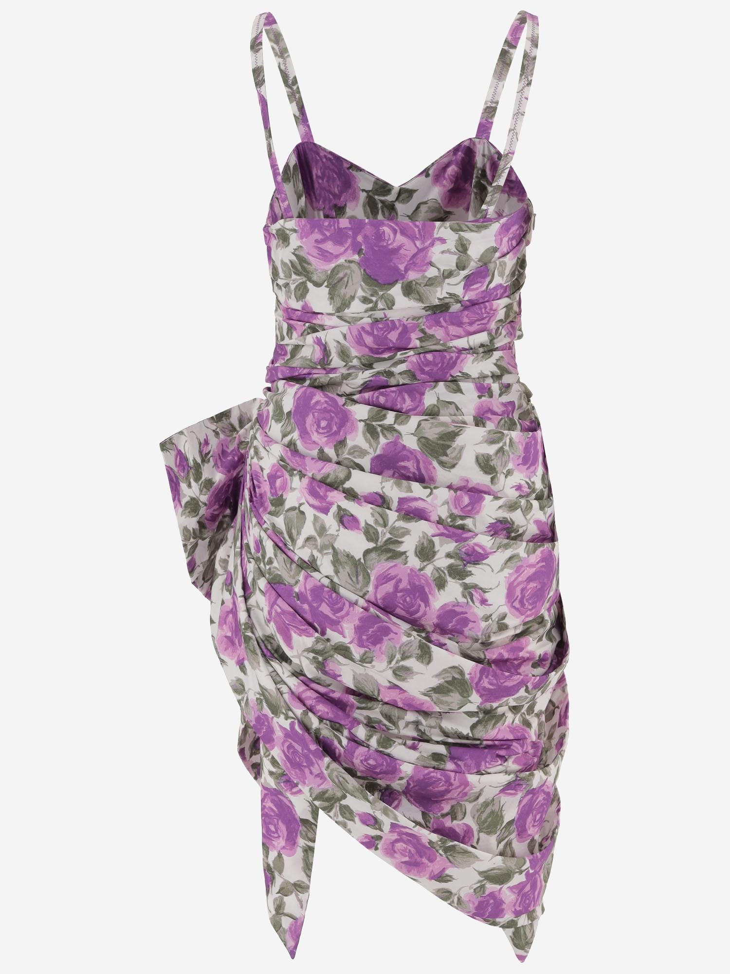 ABITO MIDI IN POPELINE DI COTONE CON MOTIVO A FIORI CH26UR125316 91O CHLOE 