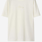 T-SHIRT IN COTONE CON LOGO 8119080 CHALK BURBERRY 