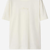 T-SHIRT IN COTONE CON LOGO 8119080 CHALK BURBERRY 