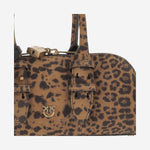 Borsa bowling Escape Horizontal in pelle scamosciata 105334 A32AM35Q PINKO 
