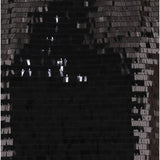 TOP SENZA MANICHE IN TESSUTO LUCIDO CON PAILLETTES T061 PTSTBLACK NICCOLO PASQUALETTI 