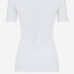 T-SHIRT IN COTONE STRETCH CON LOGO FRONTALE 80PAHT02 CJ502G03 JUST CAVALLI 